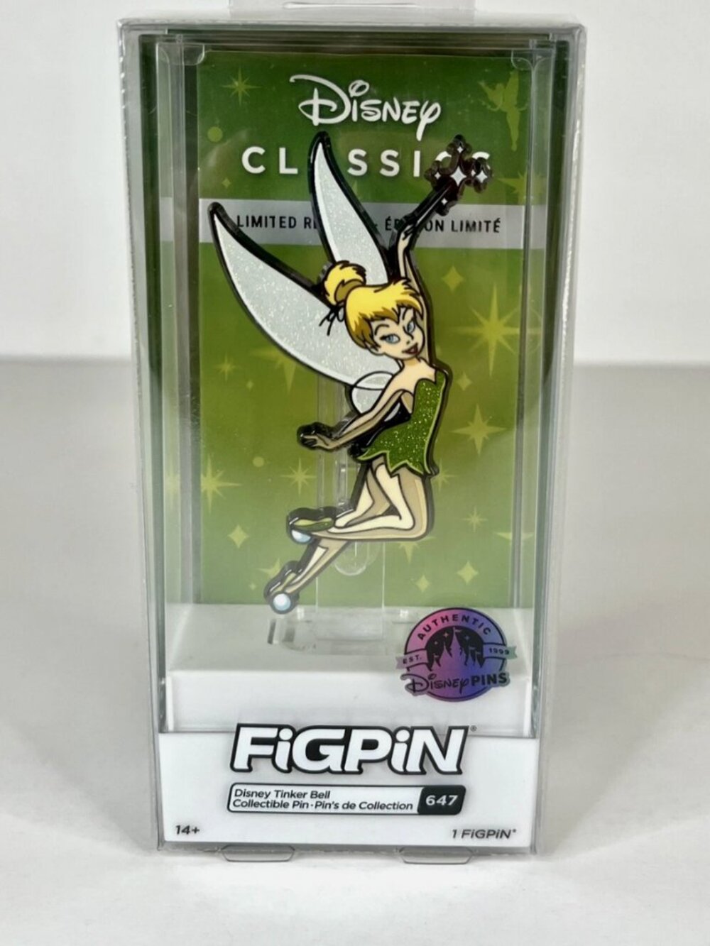 Disney Classics Tinkerbell FiGPiN 647 Disney Parks Exclusive WDW Disneyland